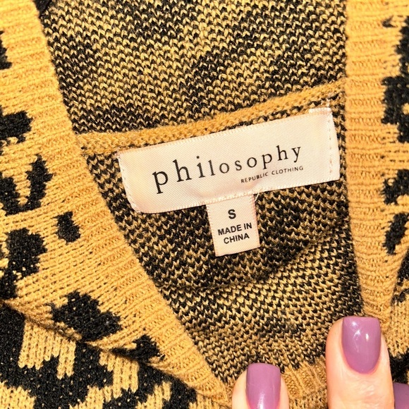 Women’s Philosophy Cheetah Sweater - Picture 3 of 4